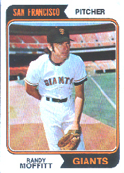 1974 Topps Baseball Cards      156     Randy Moffitt